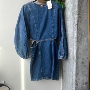 NWT Mango denim dress in L